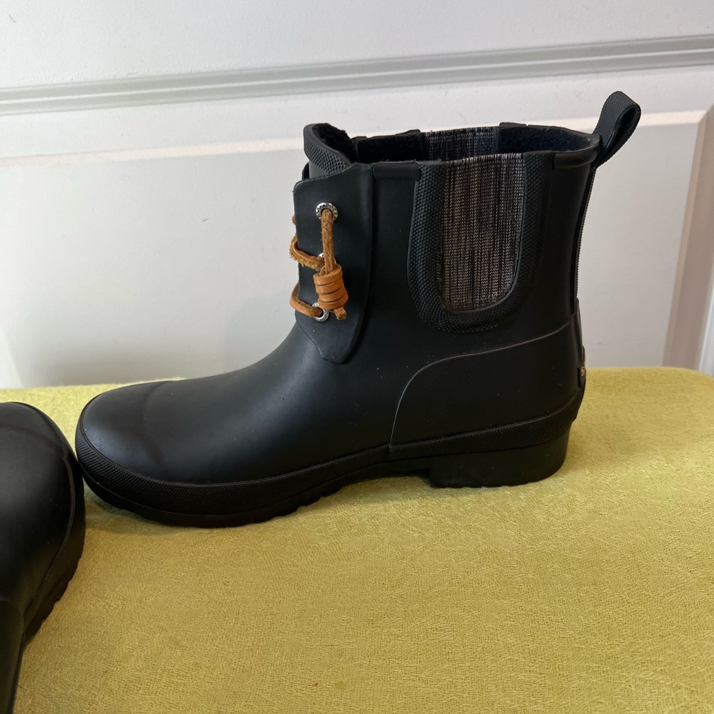 Sperry Walker Steam black rain boots. Size 7 - Picture 8 of 15